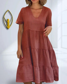 Vestido-de-Linho-Soltinho-Monocromático-Feminino